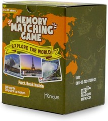 Explore the World Memory Matching Game – 100 Cards 50 Pairs with Famous Landm…