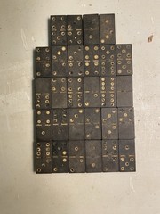 Old Dominoes Set, Wooden Dominoes, Old Toys and Games