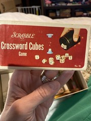 Vintage Scrabble Crossword Cubes Game. No 93 By Selchow & Righter Co.