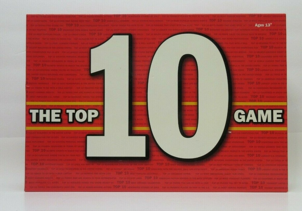 The Top 10 Game Family Trivia Game Complete Opened But Never Player 