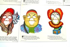 Antique 1912 FUNNY FACE GAME by Ideal Book Builders in NEW / NOS Condition