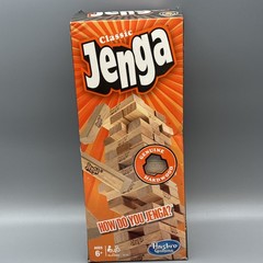Jenga Classic Game Genuine Hardwood Blocks Stacking Tower Game For 1 Or More New