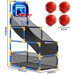 NIPLOOOW Arcade Basketball Game Set for Kids 3-12 Years Old, Kids Basketball …