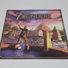 7 Wonders Board Game Repos Production 2010 Complete + Sleeves & Travel Band