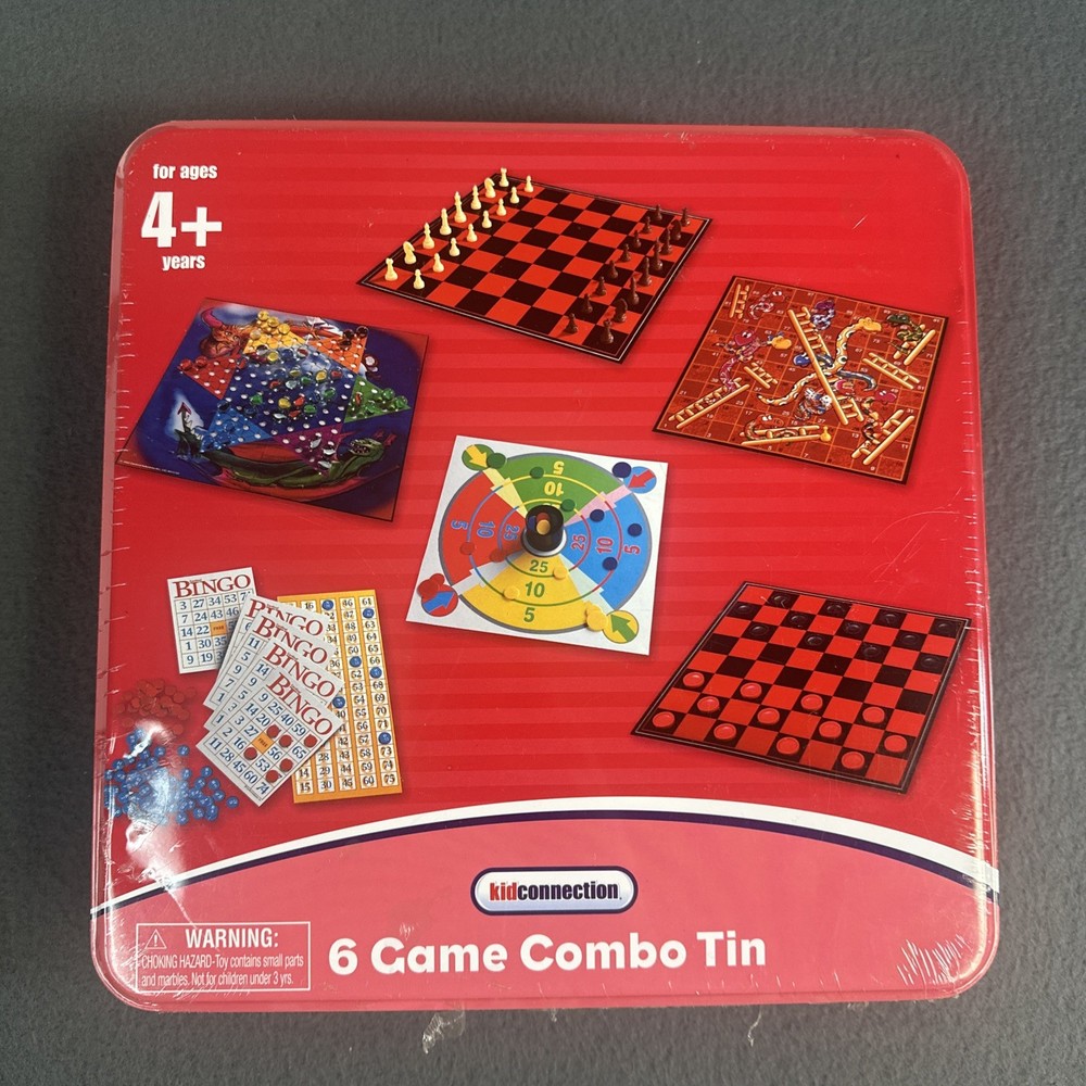 KID CONNECTION – 6 Game Combo Tin – Item #912X – New/Sealed