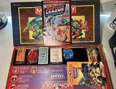 1999 Monopoly Justice League of America Board Game + Comic Book a New In box