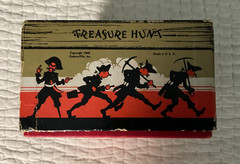 Vintage 1941 Treasure Hunt Game – Original Box – Pieces of Eight CARDBOARD