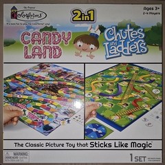 Chutes & Ladders Game + Candy Land 2-in-1 Board Games Preschool Games for Kids+3