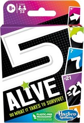 Hasbro Gaming 5 Alive Card Game, Fast-Paced Game for Kids and Families, Easy to