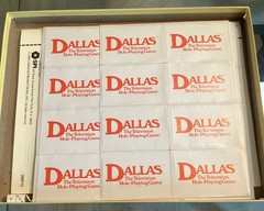 Dallas The Television Role Playing Board Game SPI 2990 Complete + Unpunched Rare