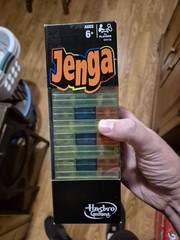 Jenga Neon Pop Hasbro 45 Neon Plastic Blocks Game 6+ New Sealed