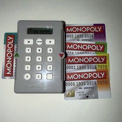 Monopoly Replacement Piece: 2008 Electronic Banking Unit w/ 5 Bank Cards Tested