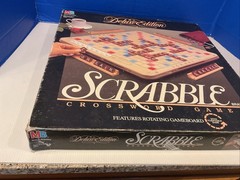 Milton Bradley 1989 #4034 Scrabble Deluxe Edition Board Game Complete Turntable