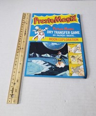 Vintage 1975 Presto Magix Moon Exploration Dry Transfer Game Paper Mate Used