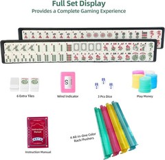 Yedadi Mahjong Tile Set,166 White Tiles 18.5 inches x 3.4 inches,