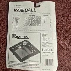 VTG Fundex Mini Magnetics Baseball Travel Game Case Fun Car Sports New