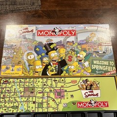 The Simpsons MONOPOLY by USAOPLY Game – Replacement PARTS – Empty Game Box