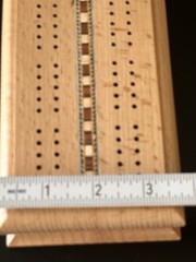 Sterling Games Deluxe Wood Cribbage Board Game Box Set Inlaid Card Peg Storage