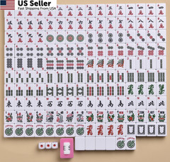 10 inches (W) x 21 (L) x 6 (H), American Mahjong With Red Paisley Bag