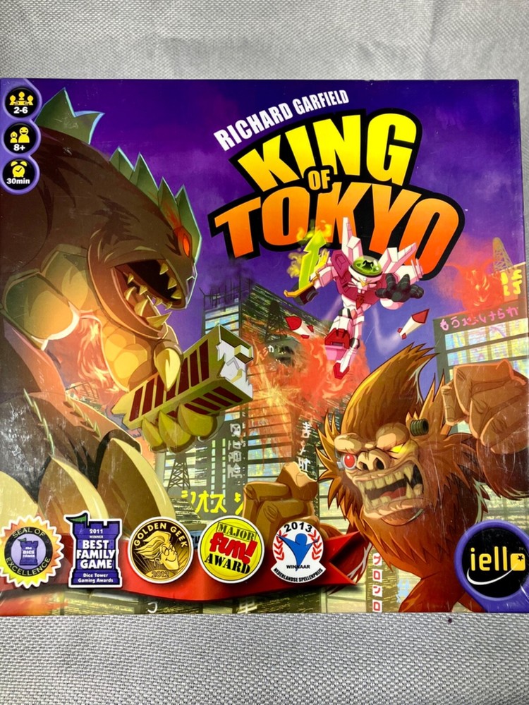 IELLO King of Tokyo Edition Board Game Richard Garfield – New, Factory Sealed
