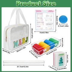 American Mahjong Game Set,Mahjong Set,Complete Tile Small, Multicolor