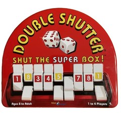 DOUBLE SHUTTER Shut the Super Box Game in Tin Blue Orange Games Manual Excellent