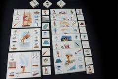 old sports lottery game laying cards old vintage toy collectors in 4 languages