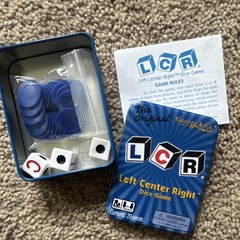 George and Company LCR Left Center Right Dice Game Tin Luck 5+ 3+ Complete