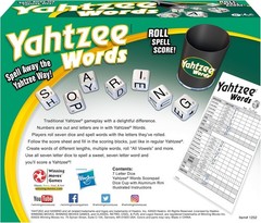 Yahtzee Words Games , Family Word Game Version for 2 or More Players, Ages 8+