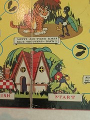 Adventures of Little Black Sambo 1945 Board Game BOARD ONLY Cadaco Ellis USA