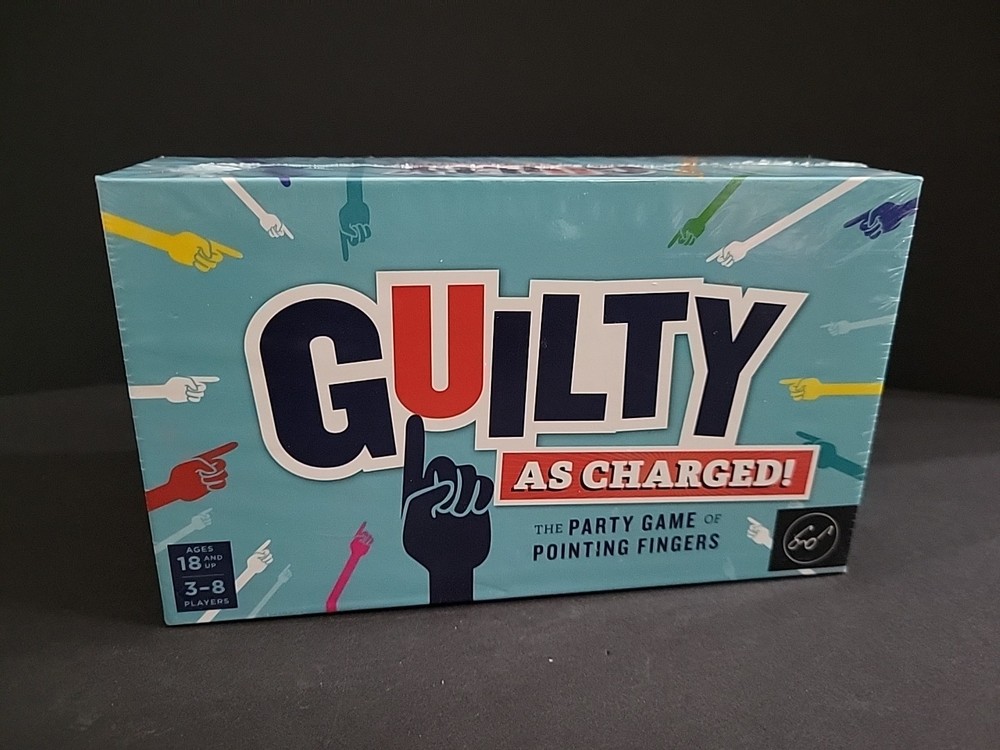 Guilty as Charged! Party Game of Pointing Fingers Adult 18+ Gag Gift NEW SEALED