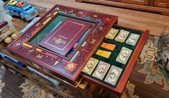 Monopoly Luxury Edition Wood Game Board 1991-Please Read Description