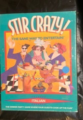 🔥Stir Crazy! Italian The Sane Way to Entertain VTG Dinner Party Game 1996 New