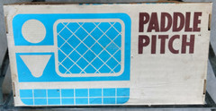 PADDLE PITCH FAMILY FUN SPORTS GAME ALL ORIGINAL VINTAGE BADMINTON PADDLE GAME