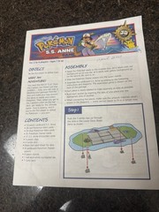 POKÉMON S.S. Anne Expanding 3D Board Game 100% Complete Milton Bradley RARE