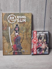 Rising Sun Comic Book Bonus Extras & Comic Kickstarter Exclusive CMON Rare NEW!