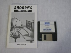 Vtg Accolade Software Snoopy’s Game Club for IBM PC, Disk/Book, 3-8 Years, 1992