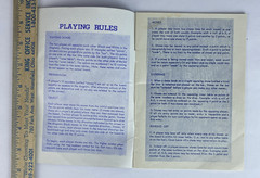 Vintage Backgammon Instruction Manual English French 7.5×5.5 1970s/80s