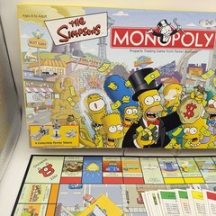 The Simpsons Monopoly Board Game Welcome to Springfield Parker Brothers COMPLETE