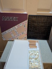 Vintage 1986 Sterling ANNEX Word Board Game, Excellent Condition, 1 MISSING TILE