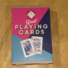 The Games Club Giant Playing Cards 8.25” x 5.5” – SEALED!