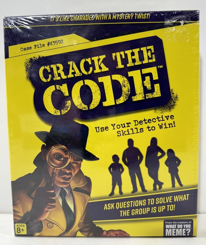 CRACK THE CODE Game Use Your Detective Skills to Win Sealed 2022 Ages 8 and Over