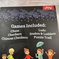 Nifty Indoor Rainy Day Games Kit. 6 Classic Game Set Ages 14 And Up