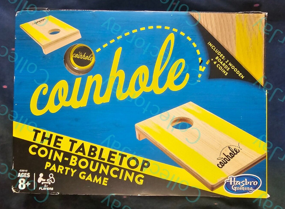 Hasbro Coinhole Game Tabletop Coin Cornhole Party Quarter Drinking Game *New*