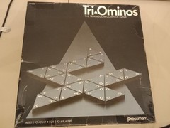 Vintage 1985 Tri-Ominos Triangular Domino Pressman Game age 8-adult, 2-6 players