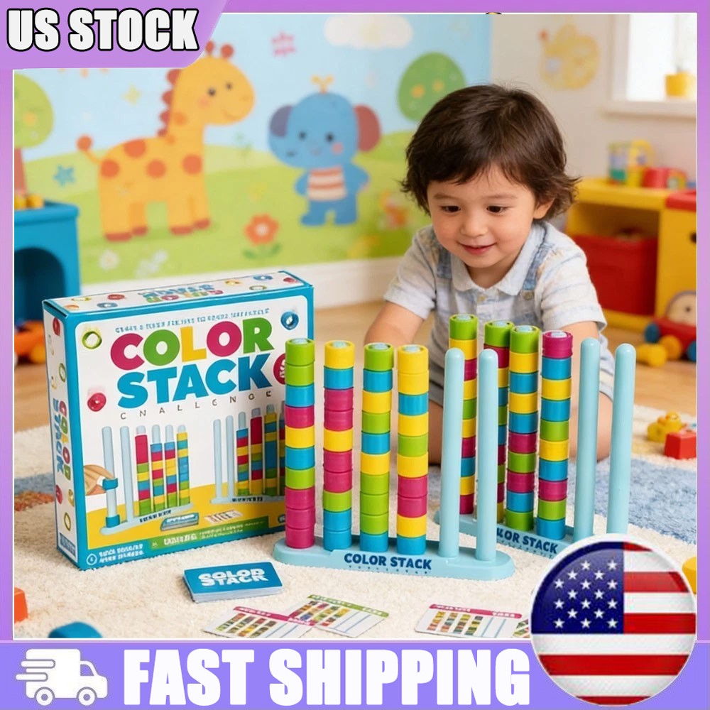 Color Stack Challenge Creative A Fast-Paced Color Matching Puzzle Board Game US