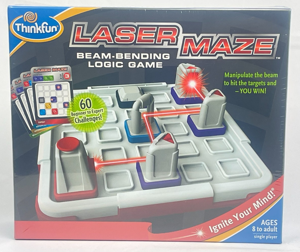 ThinkFun Laser Maze Beam Bending Logic Board Game 60 Challenges (Sealed)