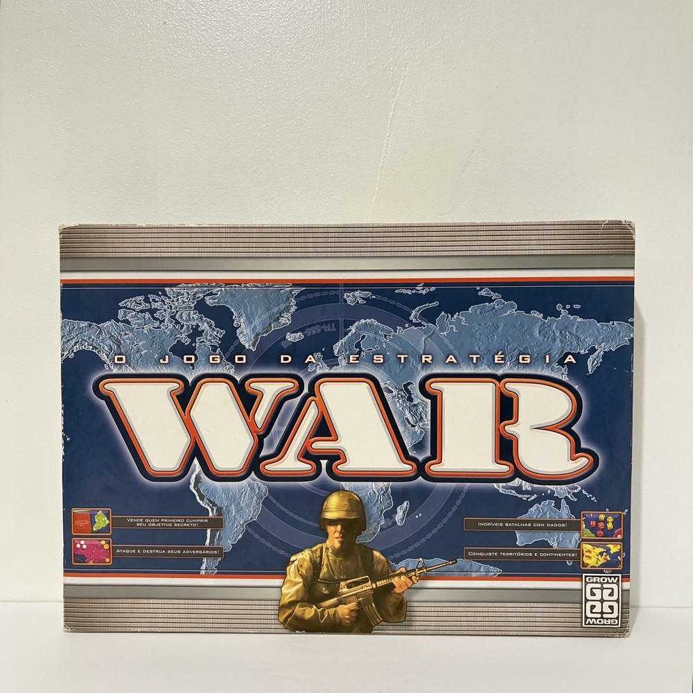 War Jogo Da Estrategia Board Game Brazil Portuguese Strategy Grow Complete