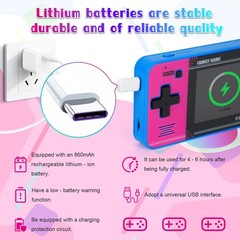 Handheld Game for Kids ，Built-in 220 32-bit Video Games, 3.0” IPS Screen, Rec…