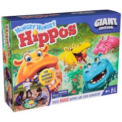 , Hungry Hungry Hippos Giant Edition, Family Game for Indoor & Outdoor Play w…